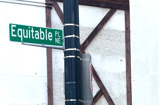 Equitable Pl NE - Street Plate